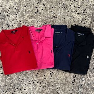 U.S. Polo Assn. Men's Polo Shirts - Red, Pink, Navy, Black